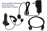 Search : 3 Piece Value Combo Accessory Bundle Kit: Car Charger + Home/Travel Charger + USB Data Sync Cable for Sony Walkman Series X NWZ-X1050 / NWZ-X1051 / NWZ-X1060 / NWZ-X1061 and also work for Sony Walkman NWZ - A716 A728 A729 A815 A816 A818 S615 S616 S618 E436 E438 S638 S736 S738 MP3 Player Series