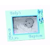 Russ Berrie Baby's Baptism Photo Frame, Blue by Russ Berrie