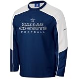Reebok Dallas Cowboys Navy Blue Match-Up Constructed Long Sleeve T-shirt