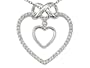 0.23 cttw Heart Shaped Pendant in 14k White Gold LIFETIME WARRANTY