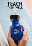 Klean Kanteen Eco Friendly 12oz Stainless Steel BLUE Color Sippy Bottle with Two Avent Sippy Spouts
