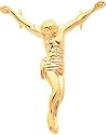 14K Gold Crucified Jesus Christ Charm