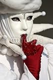 Wallmonkeys Peel and Stick Wall Decals - Typical Venetian Carnival Papier-mache Mask - Removable Graphic