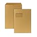 Bong  5270336 Posthorn Versandtasche DIN C4 mit Fenster selbstklebend, Natron 90 g/m�, 250 St�ck, braun