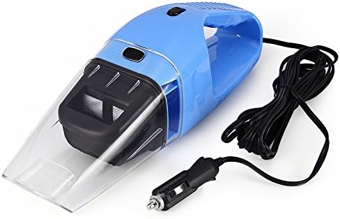 Yaying Handheld Car Vacuum Cleaner Portable Wet and Dry Mini 12V Dirt Devil Vacuum with 16ft Power Cord (Blue)