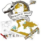 Scratch Personalized World Map Poster (Travel Edition)