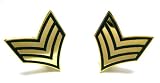 USA Sergeant Sgt Police or Military Rank Cufflinks