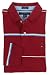 Tommy Hilfiger Mens Custom Fit Long Sleeve Logo Polo Shirt - L - Dark Red