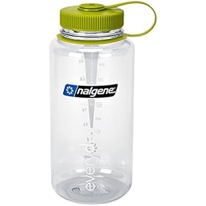 Nalgene BPA Free Tritan Wide Mouth Water Bottle, 1-Quart, Green