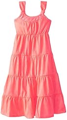 Girls Polyester/Taffeta/Velvet  Tiered General Print Maxi Dress  With a Bow(s) and a Sash 