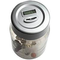 Perfect Solutions Digital Coin Counting Money Jar