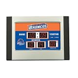 Licensed Mini Scoreboard Clock-Thermometer