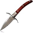 Oyster Knife By HiCoup - Premium Quality Pakka Wood-handle Oyster Shucking Knife with "Full Tang" Blade and Hand-guard