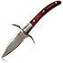 Oyster Knife By HiCoup - Premium Quality Pakka Wood-handle Oyster Shucking Knife with "Full Tang" Blade and Hand-guard