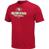 NFL Men's San Francisco 49Ers Critical Victory V Short Sleeve Basic Tee (Bright Cardinal, XX-Large)