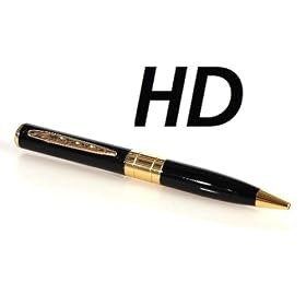 8GB HD SpyCam noir / or * Stylo Espion integral cam�ra * Pen * 8.0 Megapixel 1280x960 pixel vid�o * DVR DV * espionnage * num�rique * camcorder * 3264x2448 Pixel pour image * Webcam fonction possible * aussi Windows 7 et MAC compatible * compris USB c�ble et CD spy cam * 8MP 8 Megapixe l* Neuf