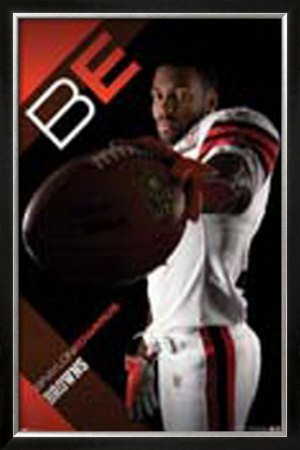 Braylon Edwards Framed Poster Print, 25x37