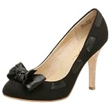 MIA Women's Venice Pump with Bow,Black Canvas,7.5 M US