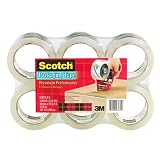 Scotch Super-Strong Packing Tape, 1 3/4 Inches x 54 Yards, 6-Roll Pack