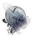 AM CLOTHES Womens Elegant Feather Mesh Flowers Fascinator
