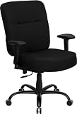 500 LB HERCULES™ Big & Tall Office Task Chair with Arms and Extra WIDE Seat Black Fabric Upholstery 41urlU6h5oL. SL160 500 LB HERCULES™ Big & Tall Office Task Chair with Arms and Extra WIDE Seat Black Fabric Upholstery