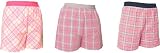 3 Pack Lot Assorted Pastel Pink Unisex Flannel Tartan Check Cotton Plaid boxers boxer shorts available in 5 adult sizes exposed waist false fly