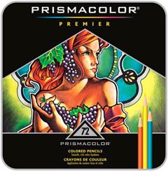 SanfordPrismacolorPremierColoredPencilSet,72/TinwithNewColors