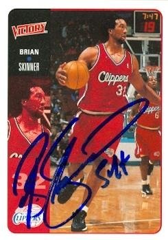Brian Skinner Autographed/Hand Signed Basketball Card (Los Angeles Clippers) 2000 Upper Deck Victory