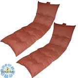 Ambrosia Chaise Lounge 2 Piece Patio Furniture Cushion Set