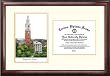 University of Vermont Scholar Scholar Mahogany Framed Lithograph w/Diploma Opening