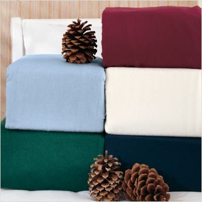 Solid Flannels Sheet Set Color: Linen, Size: Twin