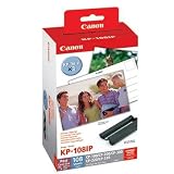 Canon KP-108IP - Post Card Standard Size Set (Color Ink/Paper Set 108 Sheets)