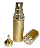Fantasia - Vaporisateur de poche 6 ml avec entonnoir dans pochette cadeau - Cristaux Swarovski - Or - Hauteur : 9,5 cm (Import Allemagne)