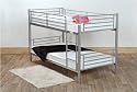 Bunk Bed Classic Single 3FT Size in Silver Finish