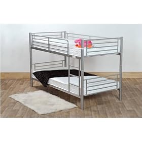 Bunk Bed Classic Single 3FT Size in Silver Finish