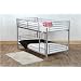 Bunk Bed Classic Single 3FT Size in Silver Finish