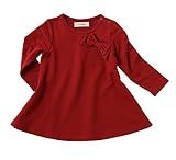 D.fesense Aラインワンピース レッド 90cm AP827493790