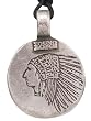 Indian Style Chief Horses Real Pewter Pendant Necklace