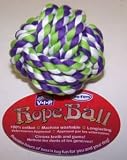 Vo-Toys Cotton Rope Chew Ball 3.5in Dog Toy Assorted Colors