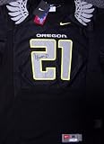 LaMichael James Autographed/Hand Signed Nike Oregon Ducks Black Jersey PSA/DNA RookieGraph
