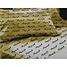 Playboy Gold with Black Satin King Size Sheet Set
