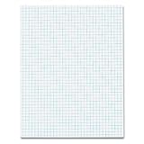 Quadrille Pads, 4 Squares/inc, 8-1/2 x 11, White, 50 Sheets/Pad