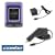 Transparent Clear Snap On Crystal Hard Cover Case + Rapid Car Charger + Home Travel Charger for Sprint LG Lotus LX600 Cell Phone