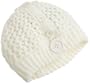 Jessica Simpson Women's Knit Beret With Button,White,One Size