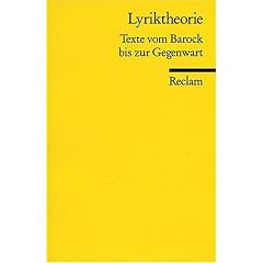 Lyriktheorie: Texte vom Barock bis zur Gegenwart