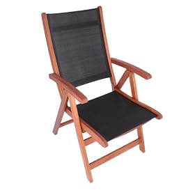 Malmo 5 Position Fsc Blk Textilene Chair
