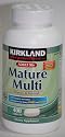 Kirkland Signature Mature Multi Vitamins & Minerals with Lycopene and Lutein 400 Tablets - Compare to Centrum Silver