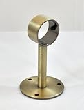 Urbanest Ceiling Bracket for 1" or 7/8" Curtain Drapery Rod, Antique Brass