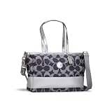 COACH（コーチ） シグネチャーストライプ マルチトート マザーズバッグ トートタイプ デニム×シルバー 【並行輸入品】