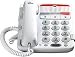 GE 29568GE1 Dect 6.0 Corded Big Button Phone for Mild Hearing Loss (White)